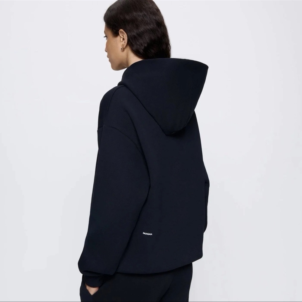 Pangaia Unisex Black Hoodie Size S Organic Cotton Heavyweight Pullover - Picture 6 of 14